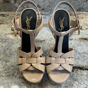 YSL tribute platform sandals